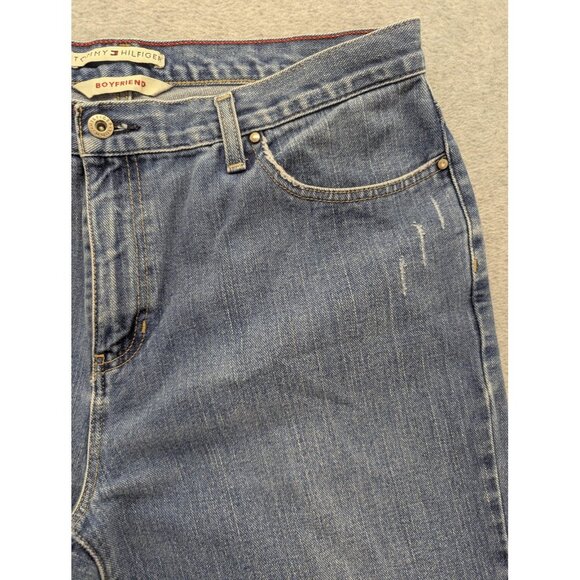 Vintage Tommy Hilfiger Jeans Womens 14 Blue Denim Boyfriend Relaxed Fit 00s - Picture 3 of 15